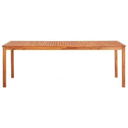Spisebord til have 215x90x74 cm massivt akacietr , hemmetshjarta.dk