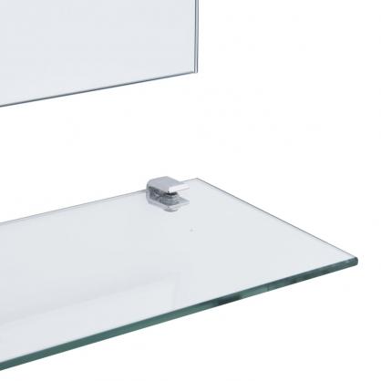 Badevrelsesspejl med hylde 100x60 cm hrdet glas , hemmetshjarta.dk
