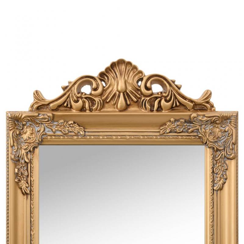 Gulvspejl barok stil guld 40x160 cm , hemmetshjarta.dk