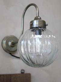 Lampe til væg H28/L27,5/B15 antique messing , hemmetshjarta.dk