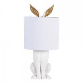 Bordlampe Kanin Hvid Ø 20x45 cm E27/max 1x60W , hemmetshjarta.dk