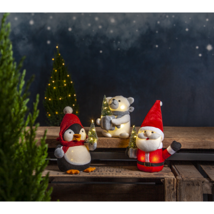 Julepynt LED Joylight Penguin 25 cm , hemmetshjarta.dk