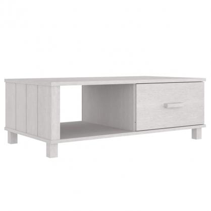 Sofabord 100x55x35 cm hvid massiv fyrretr , hemmetshjarta.dk