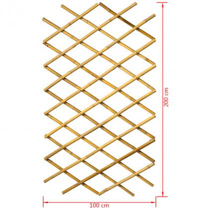 Haveespalier 100x200 cm Bambus , hemmetshjarta.dk