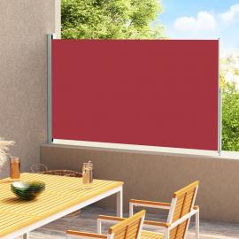 Udtrækkeligt sidemarkise til terrasse rød 180x300 cm , hemmetshjarta.dk