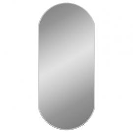 Vægspejl oval sølv 90x40 cm , hemmetshjarta.dk