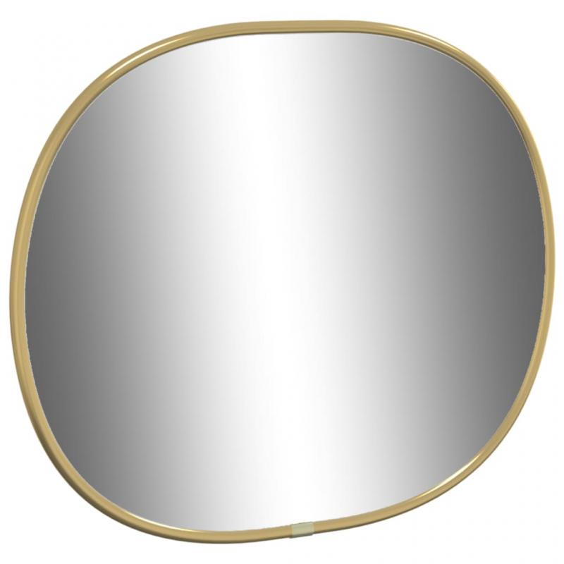 Vgspejl oval guld 30x25 cm , hemmetshjarta.dk