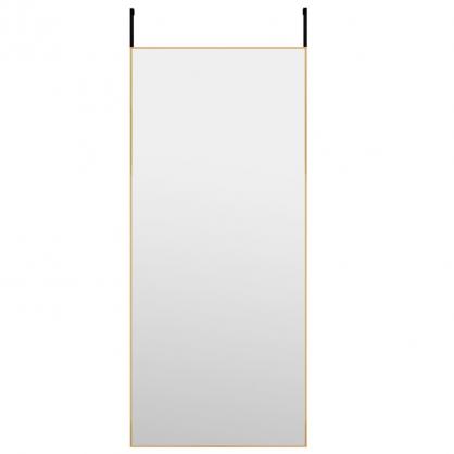 Sidespejl guld 40x100 cm glas og aluminium , hemmetshjarta.dk