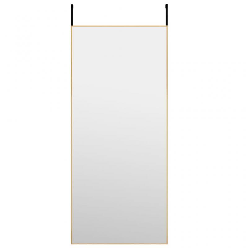 Sidespejl guld 40x100 cm glas og aluminium , hemmetshjarta.dk