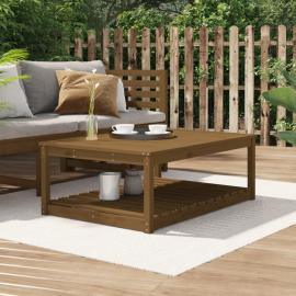 Spisebord til have 121x82,5x45 cm honningbrunt massiv fyrretræ , hemmetshjarta.dk