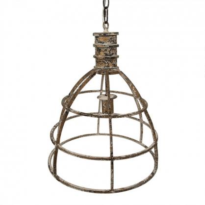 Loftslampe Pendel  39x47 cm Beige metal Spisebordslampe , hemmetshjarta.dk