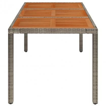 Spisebord til have 150x90x75 cm gr kunstrattan , hemmetshjarta.dk