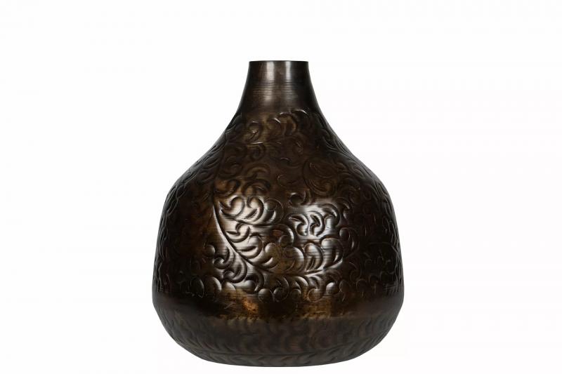A Lot Dekoration - Vase Clover Antik Brun 28x35cm , hemmetshjarta.dk