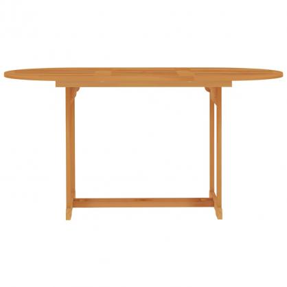 Spisebord til have 150x90x75 cm massiv teaktr , hemmetshjarta.dk