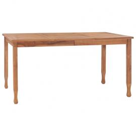 Spisebord til have 150x90x75 cm massiv teaktræ , hemmetshjarta.dk