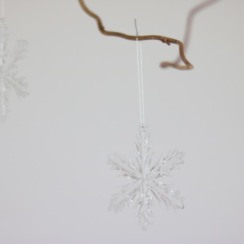 A Lot decoration Sne flager i glas 3-pak - klar , hemmetshjarta.dk