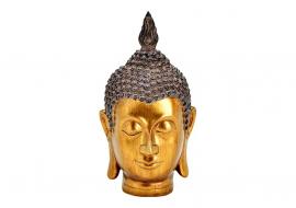 Dekoration Buddha guldhoved polyresin (B/H/D) 13x24x13cm , hemmetshjarta.dk