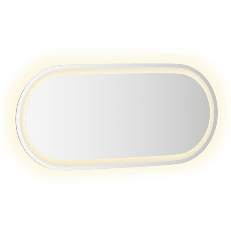Badevrelsesspejl LED oval 80x35 cm , hemmetshjarta.dk