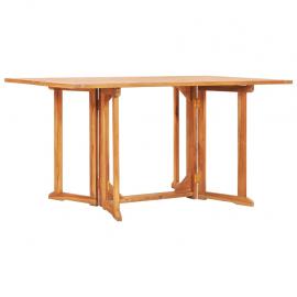Sammenklappeligt spisebord til have 150x90x75 cm massivt teaktræ , hemmetshjarta.dk
