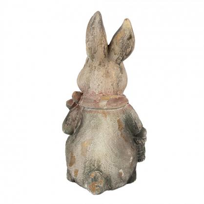 Pskedekoration Kanin Gr Brun Keramik (B/D/H) 22x19x41 cm , hemmetshjarta.dk