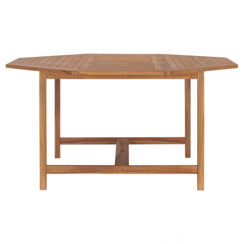 Spisebord til have 150x150x75 cm massiv teaktr , hemmetshjarta.dk