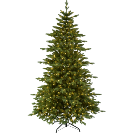 Juletræ med LED Larvik EL Udendørs Varm Hvid 600 Lys 136x210cm , hemmetshjarta.dk