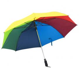 Paraply automatisk folde flerfarvet 124 cm , hemmetshjarta.dk