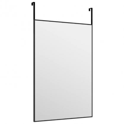 Sidespejl sort 40x60 cm glas og aluminium , hemmetshjarta.dk