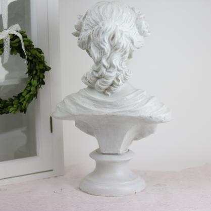 A Lot Dekoration - Dekoration Buste 42 cm - antik hvid , hemmetshjarta.dk
