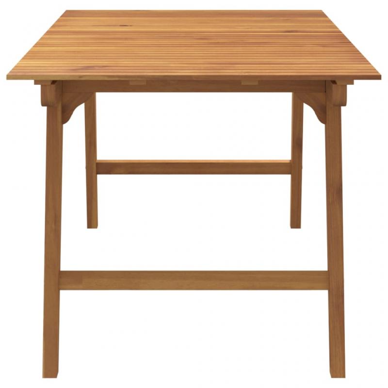 Spisebord til have 150x90x75 cm massivt akacietr , hemmetshjarta.dk