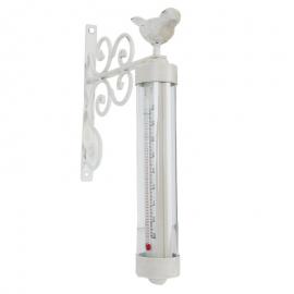 Termometer Udendørs Hvid 19x4x29 cm , hemmetshjarta.dk