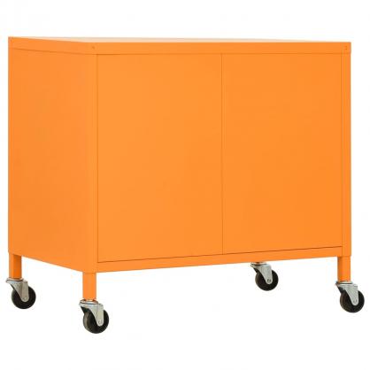 Opbevaringsskab orange stl p hjul 60x35x56 cm , hemmetshjarta.dk
