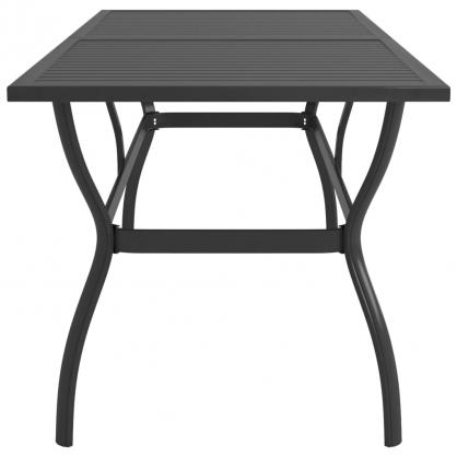 Spisebord til have 190x80x72 cm antracit stl , hemmetshjarta.dk