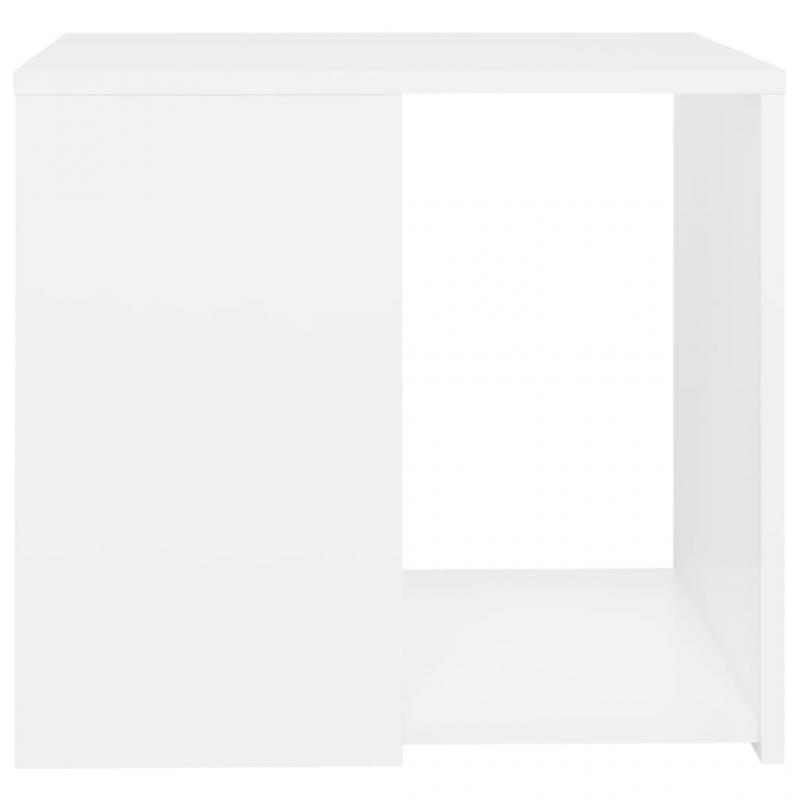 Sidebord 50x50x45 cm hvidt konstrueret tr , hemmetshjarta.dk