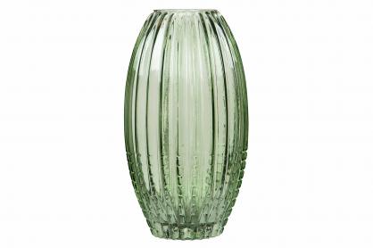 A Lot Dekoration - Vase Glas Cane Grn 16x8x28cm , hemmetshjarta.dk