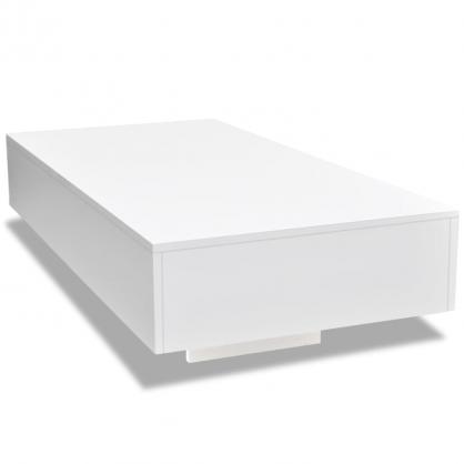 Sofabord hjglans hvid 115x55x31 cm , hemmetshjarta.dk