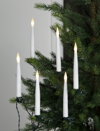 Juletræsbelysning Hvid SlimLine 16 15cm , hemmetshjarta.dk