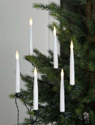 Juletrsbelysning Hvid SlimLine 16 15cm , hemmetshjarta.dk