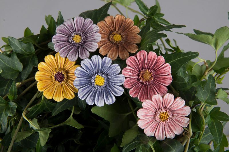 A Lot Dekoration - Pynt Flower Stick Farve mix 3cm 6-pak , hemmetshjarta.dk