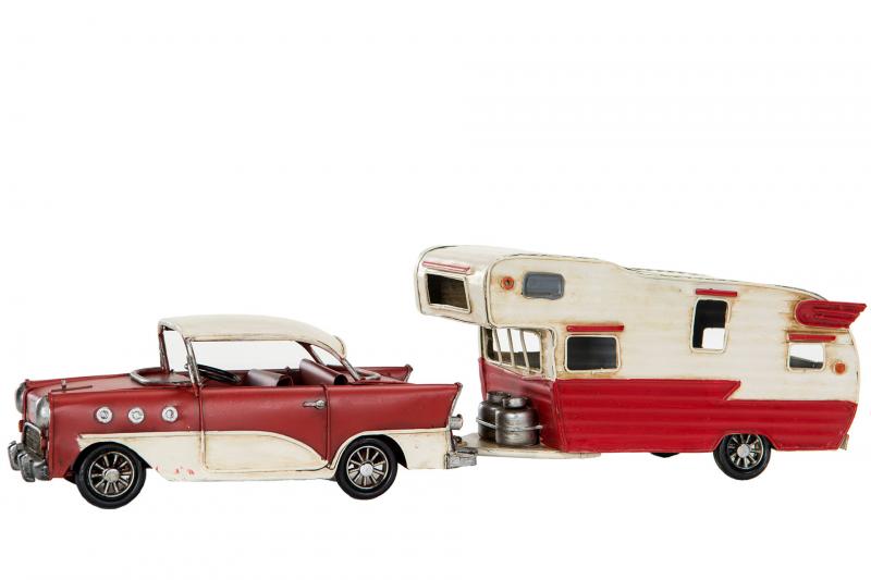 A Lot Dekoration - Metaldekoration Bil & Campingvogn Chevy 41 x 10 x 11 cm , hemmetshjarta.dk