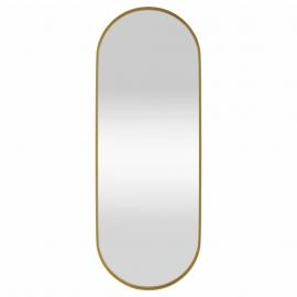 Vægspejl oval guld 15x40 cm , hemmetshjarta.dk
