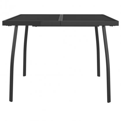 Spisebord til have 100x100x72 cm antracit stlnet , hemmetshjarta.dk