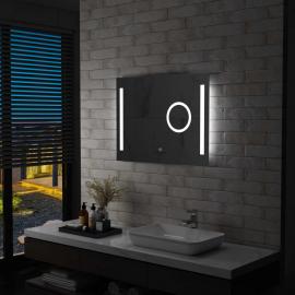 Badeværelsesspejl LED med berøringssensor 80x60 cm , hemmetshjarta.dk