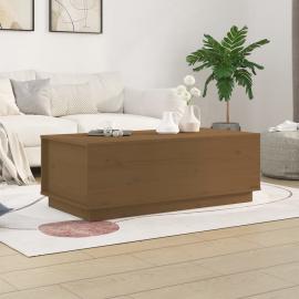 Sofabord 100x50x35 cm løftebart honningbrunt massivt fyrretræ , hemmetshjarta.dk