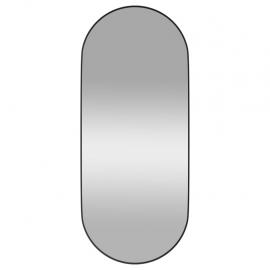 Vægspejl oval sort 25x60 cm , hemmetshjarta.dk