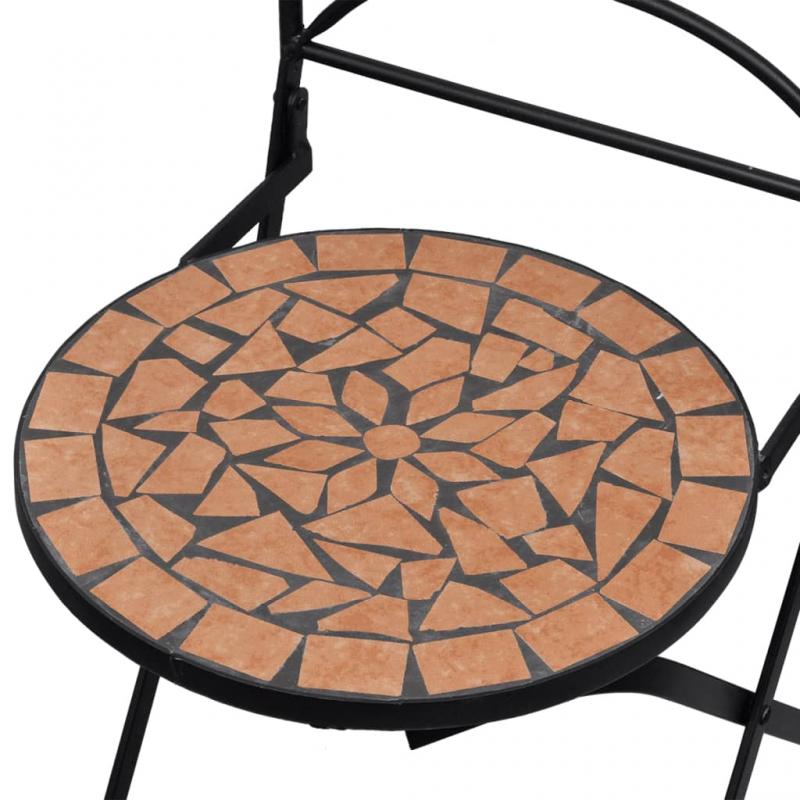 Sammenklappelige cafstole 2 keramisk terracotta , hemmetshjarta.dk