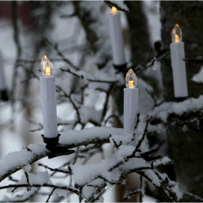 Juletrsbelysning Hvid 10 12cm , hemmetshjarta.dk
