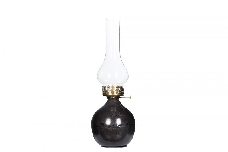 A Lot Dekoration - Lanterne Lyselygte til fyrfadslys Gr Onyx Globe 12x32cm , hemmetshjarta.dk