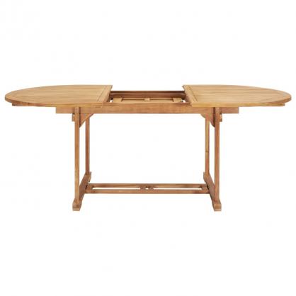 Spisebord til haven udtrkbart (150-200)x100x75 cm massiv teaktr , hemmetshjarta.dk