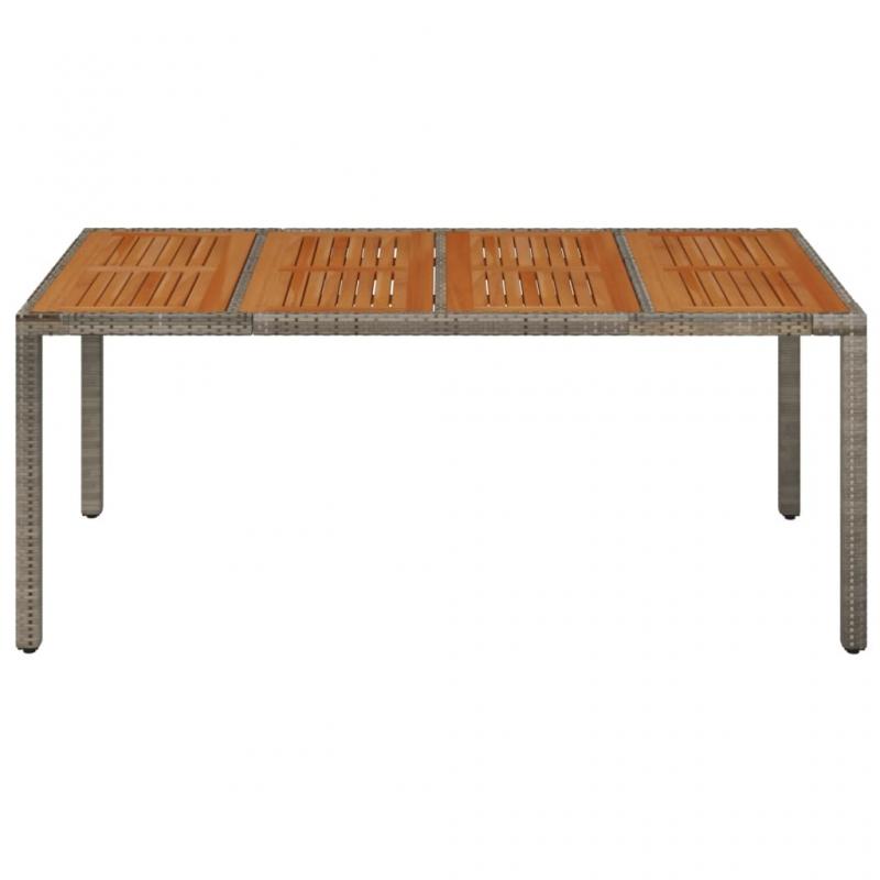 Spisebord til have 190x90x75 cm gr kunstrattan , hemmetshjarta.dk